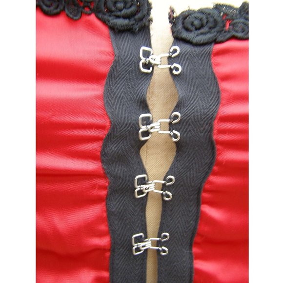 NEW size 38 Intimate Attitudes Red Lace up Corset - Picture 8 of 10